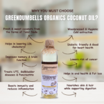 Cold Pressed Coconut Oil 500 mL – GreenDumbells Organics - Image 2