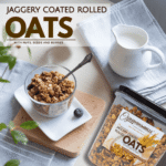 Jaggery Coated Rolled Oats, Granola 750g | Healthy Snack | GreenDumbells - Image 2